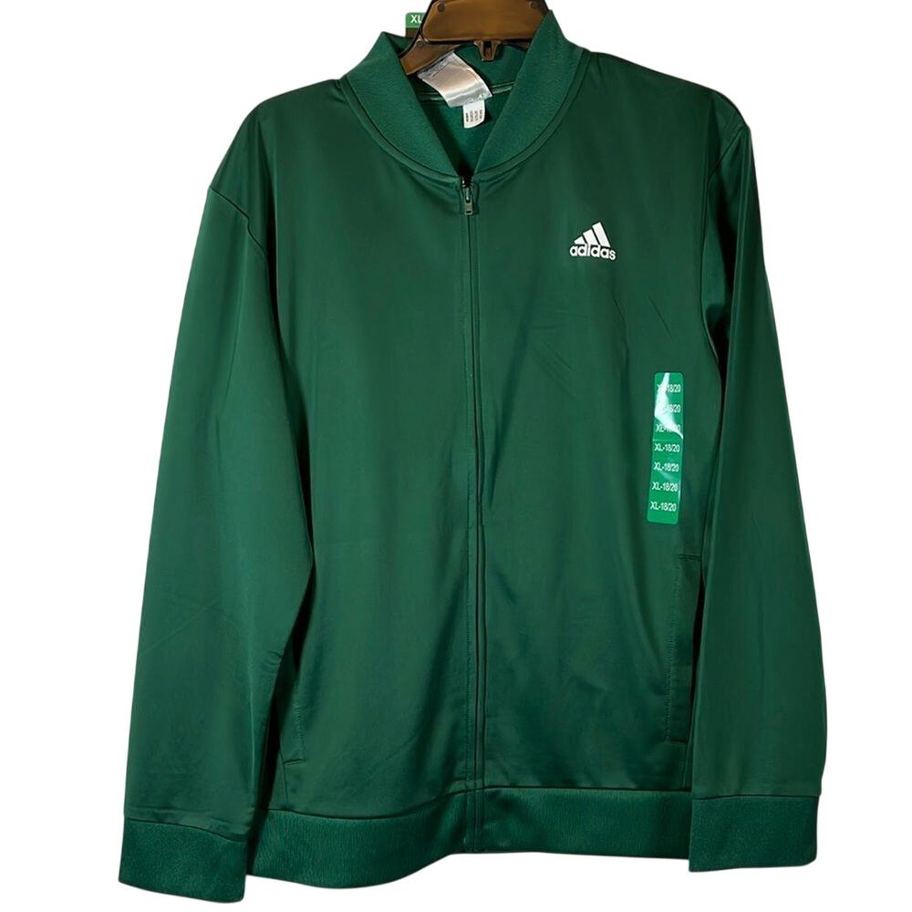 adidas Green Bomber Jacket Unisex Size XL 18/20